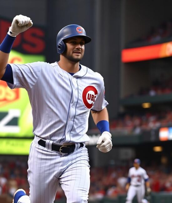 Pete-Crow-Armstrong-celebrating-after-hitting-a-grand-slam-in-the-Cubs-vs-Reds-game